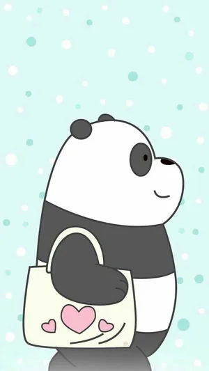 Panda We Bare Bears Tote Wallpaper
