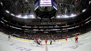 Panoramic View Of An Ottawa Senators Game At The Stadium. Wallpaper