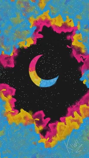 Pansexual Galaxy Nebula Wallpaper