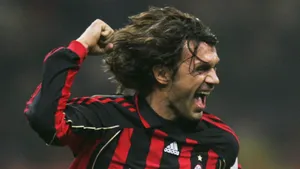 Paolo Maldini Victorious Moment Wallpaper