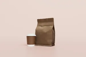 Paper Coffee Cupand Bag Mockup Wallpaper