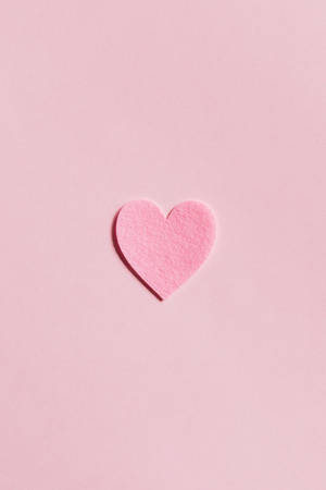 Paper Heart Plain Pink Wallpaper