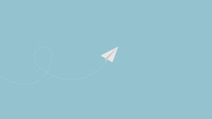 Paper Plane Minimalist Laptop Art Wallpaper