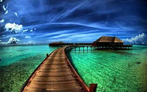 Paradise At The Maldives Wallpaper