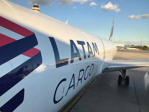 Parked Latam Cargo Plane Wallpaper