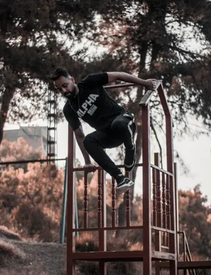 Parkour In Park Wallpaper
