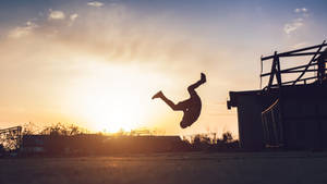 Parkour Tumbling Acrobatics Move Wallpaper