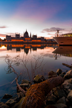 Parliament Building In Hungary Wallpaper