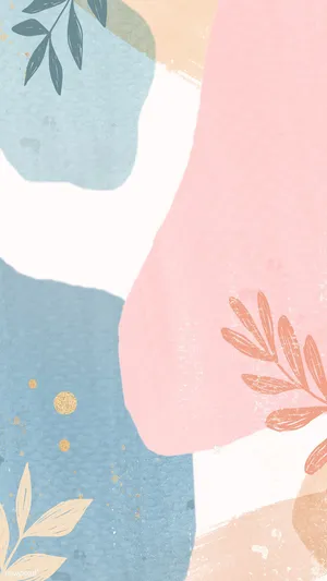 Pastel Abstract Canvas Art Wallpaper