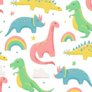 Pastel Aesthetic Dino Wallpaper