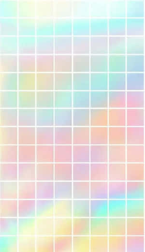 Pastel Aesthetic Grid Colorful Wallpaper