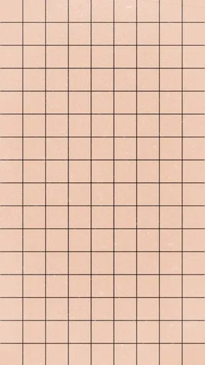 Pastel Aesthetic Grid Peach Color Wallpaper