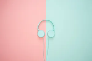 Pastel Blue And Pink Background Wallpaper