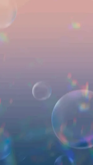 Pastel Colored Bubbles Background Wallpaper