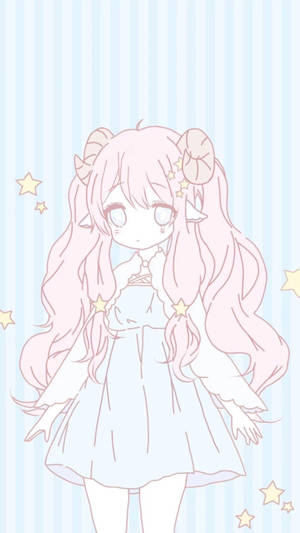 Pastel Gore Pretty Girl Anime Wallpaper