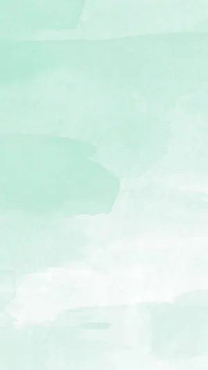 Pastel Green Aesthetic White And Mint Watercolor Wallpaper