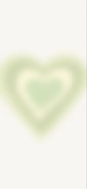 Pastel Green Heart Aura Aesthetic Wallpaper