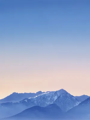 Pastel Horizon Over Mountains Ipad Wallpaper