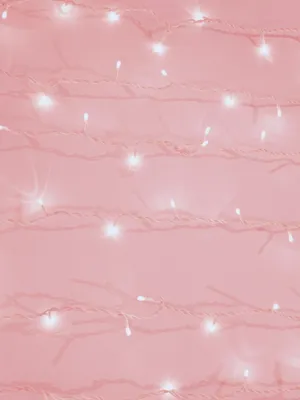 Pastel Ipad Pink Wall With Lights Wallpaper