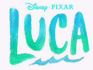 Pastel Luca Logo In White Background Wallpaper