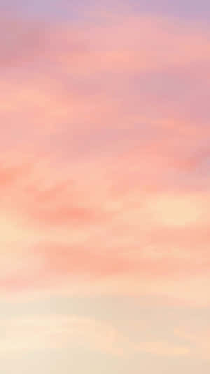 Pastel Peach Aesthetic Sky Mobile Wallpaper