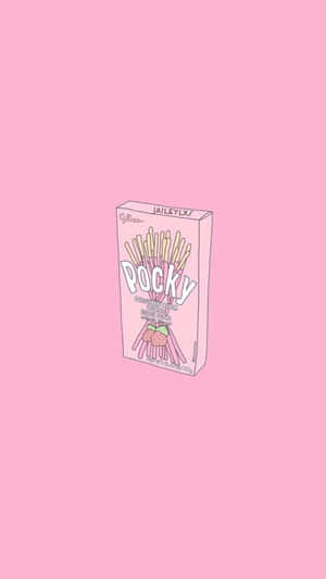 Pastel Pink Aesthetic Anime Pocky Wallpaper