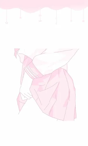 Pastel Pink Aesthetic Anime Uniform Wallpaper