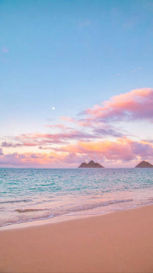 Pastel Rainbow-colored Smartphones Lined Up Wallpaper