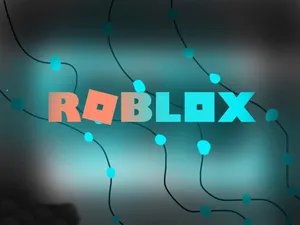 Pastel Roblox Blue And Orange Logo Wallpaper