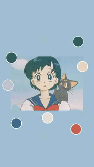 Pastel Sailor Moon Sailor Mercury Luna Wallpaper