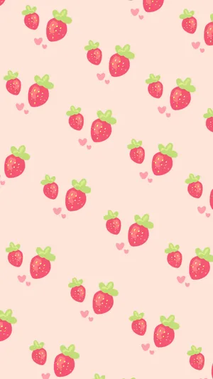 Pastel Strawberry Artwork Wallpaper