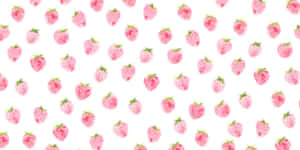 Pastel Strawberry Seamless Artwork Wallpaper