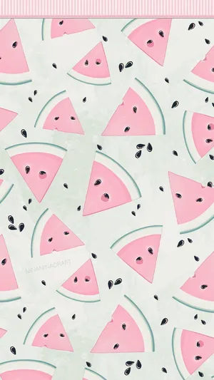 Pastel Watermelon Summer Iphone Wallpaper