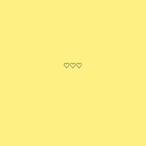 Pastel Yellow Aesthetic With Hearts Wallpaper