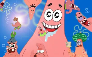 Patrick Aesthetic Goofy Graphic Design Wallpaper