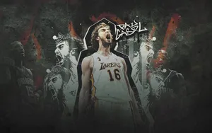 Pau Gasol Black Art Wallpaper