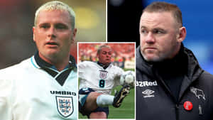 Paul Gascoigne With Wayne Rooney Wallpaper