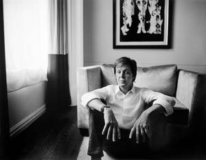 Paul Mccartney Sofa Monochrome Wallpaper