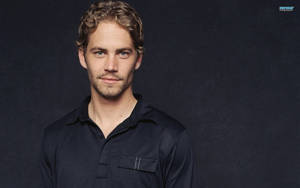 Paul Walker In Black Shirt Wallpaper