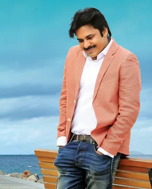 Pawan Kalyan In Pink Suit Wallpaper