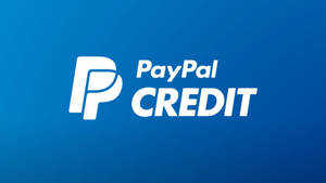 Paypal Credit Logo On A Blue Background Wallpaper