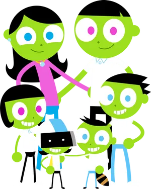 Pbs Kids Family Portrait Wallpaper