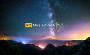 Pc Master Race Starry Sky Wallpaper