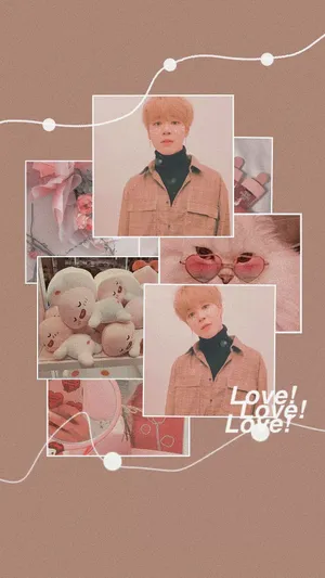 Peach Aesthetic Jimin Wallpaper