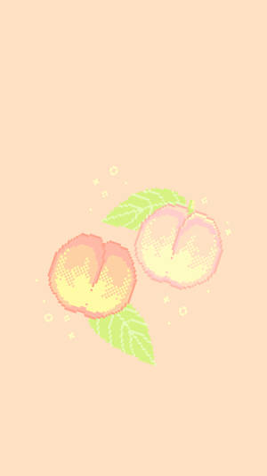 Peach Fruits Artwork Wallpaper