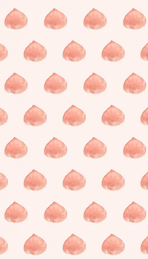 Peach Pattern Art Wallpaper
