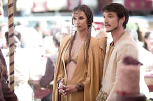 Pedro_ Pascal_ Elegant_ Costume_ Scene Wallpaper