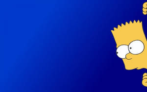 Peeking Bart Simpson Wallpaper