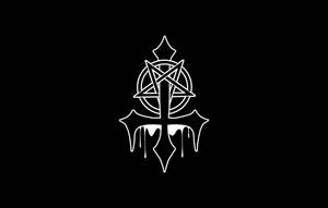 Pentagram Pierced In The Cross Wallpaper