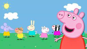 Peppa Pig And Friends Enjoying A Fun-filled Day Wallpaper